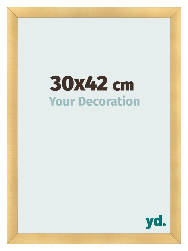 Bilderrahmen 30x42 cm - Gold Matt - MDF - Pisa
