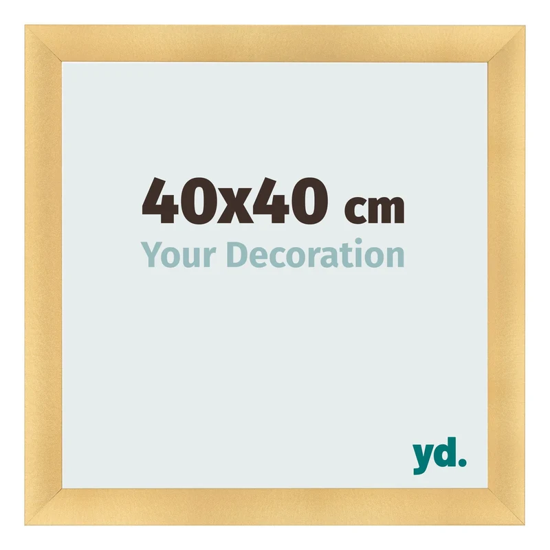 Bilderrahmen 40x40 cm - Gold Matt - MDF - Pisa
