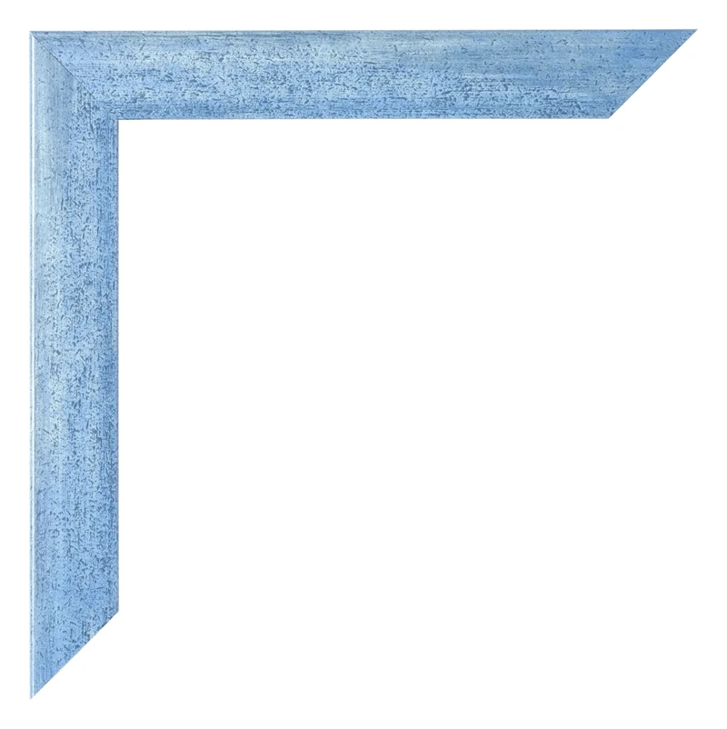 Bilderrahmen 40x70 cm - Hellblau Gewischt - MDF - Pisa