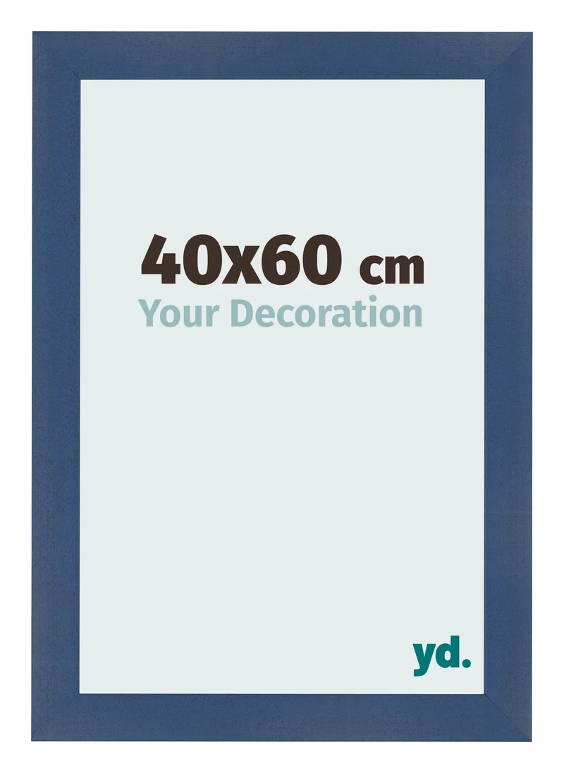 Bilderrahmen 40x60 cm - Dunkelblau Gewischt - MDF - Pisa
