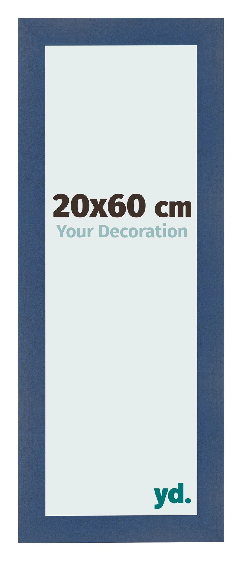 Bilderrahmen 20x60 cm - Dunkelblau Gewischt - MDF - Pisa