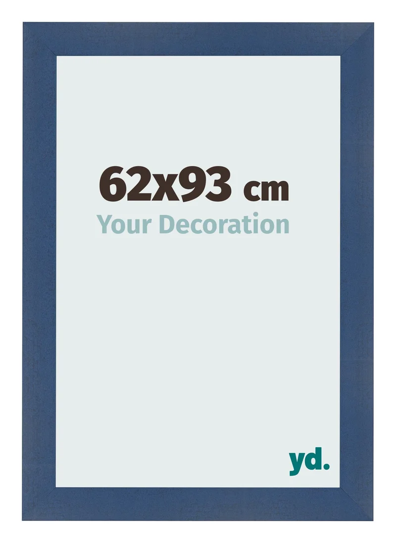 Bilderrahmen 62x93 cm - Dunkelblau Gewischt - MDF - Pisa