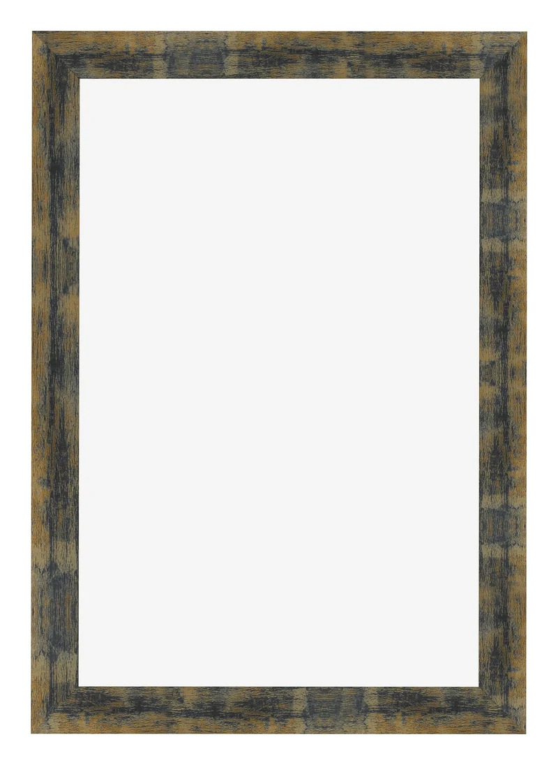 Bilderrahmen 20x30 cm - Blau Gold Meliert - MDF - Pisa