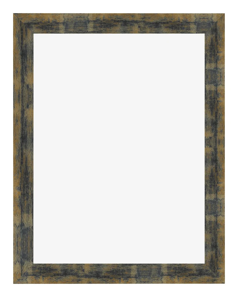 Bilderrahmen 46x61 cm - Blau Gold Meliert - MDF - Pisa