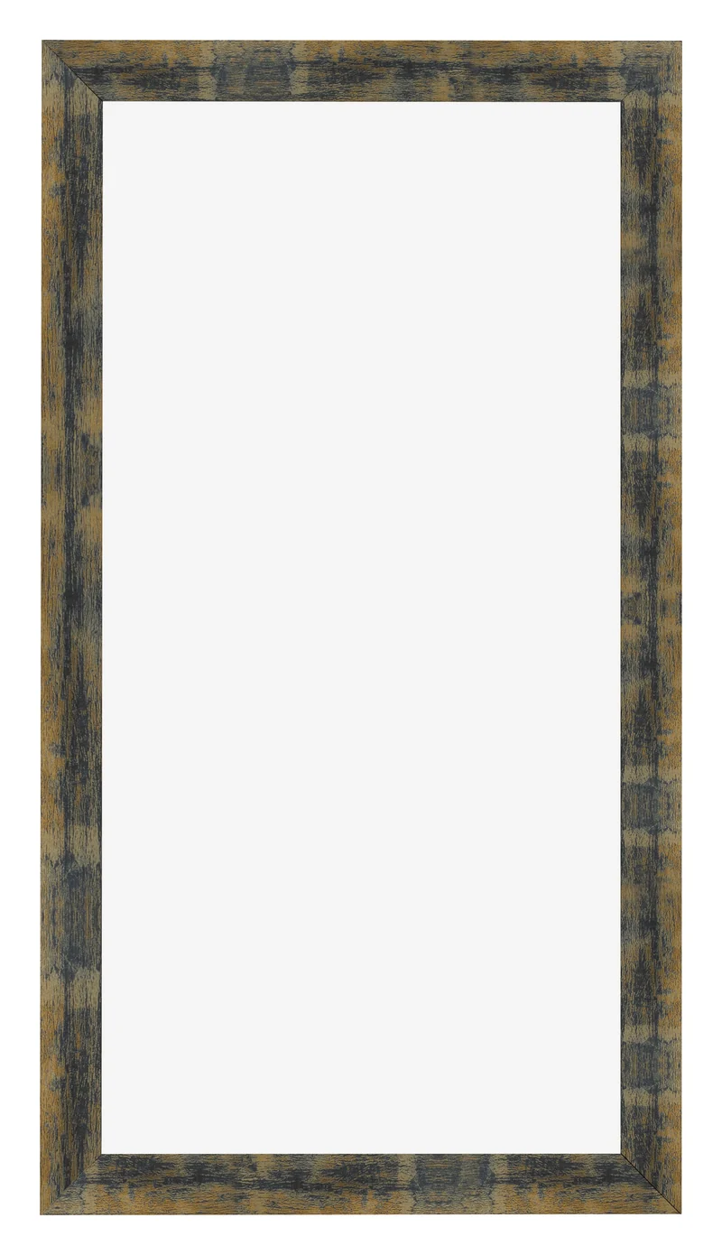 Bilderrahmen 40x70 cm - Blau Gold Meliert - MDF - Pisa