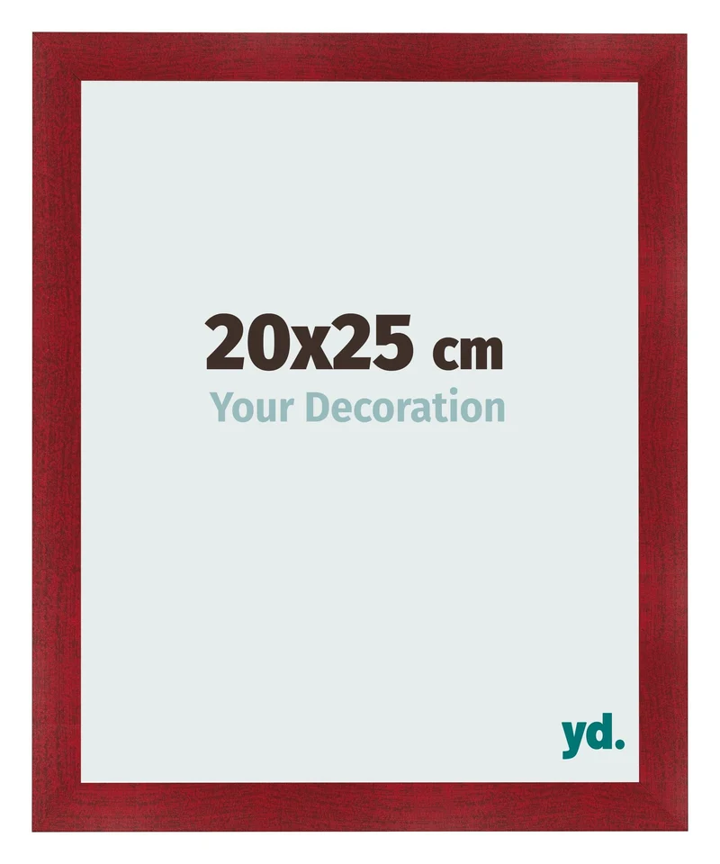 Bilderrahmen 20x25 cm - Weinrot Gewischt - MDF - Pisa