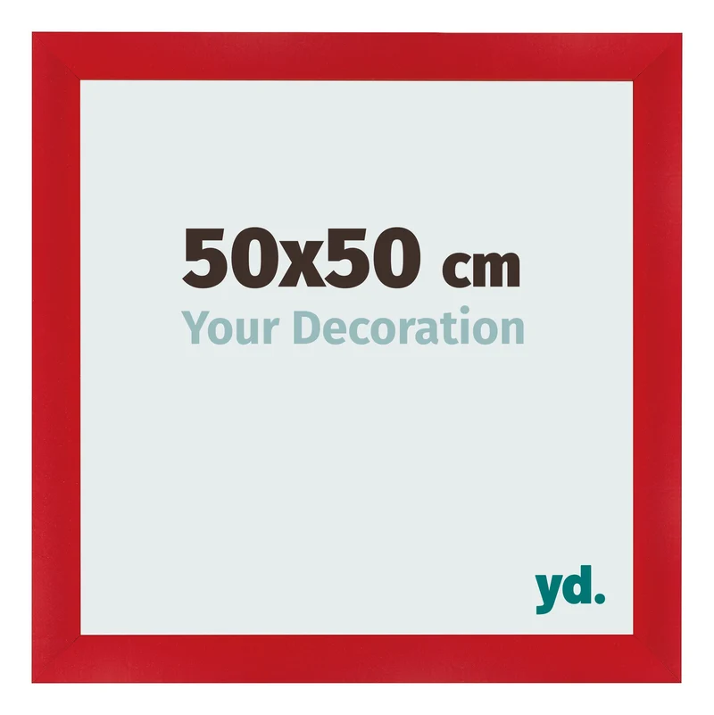 Bilderrahmen 50x50 cm - Rot - MDF - Pisa