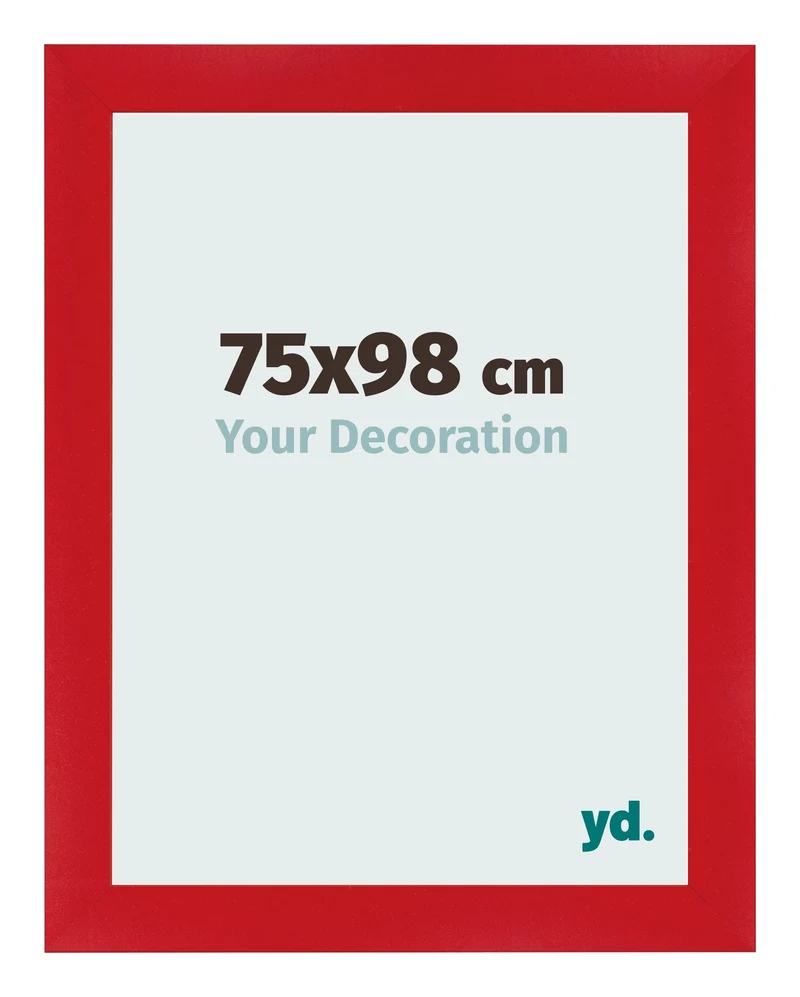 Bilderrahmen 75x98 cm - Rot - MDF - Pisa