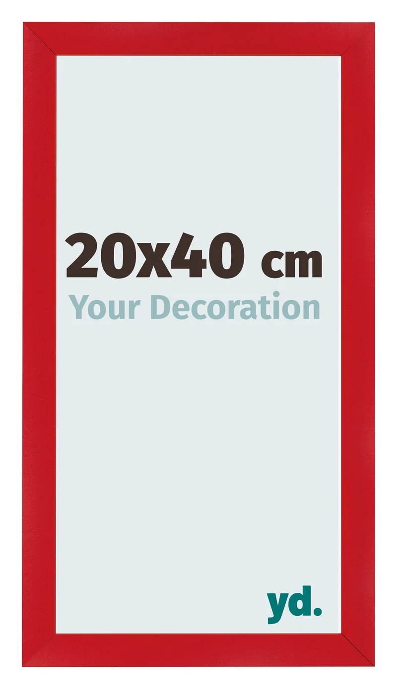 Bilderrahmen 20x40 cm - Rot - MDF - Pisa