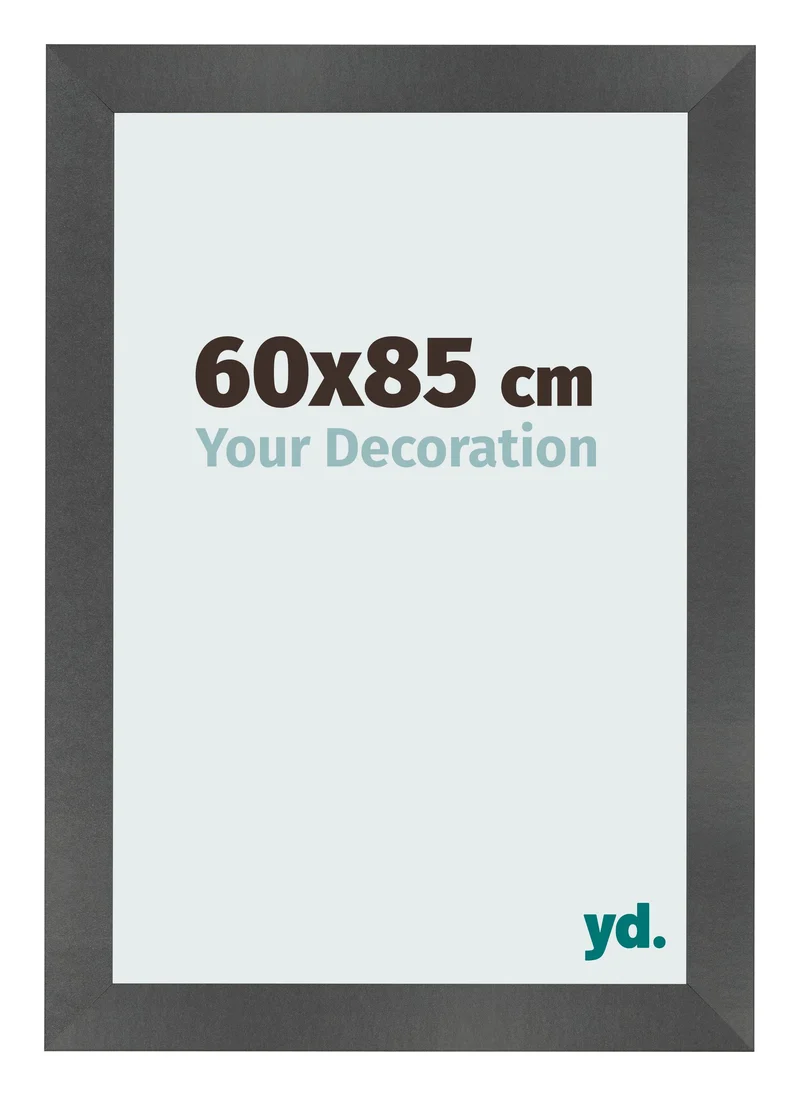 Bilderrahmen 60x85 cm - Schwarz Matt - MDF - Pisa