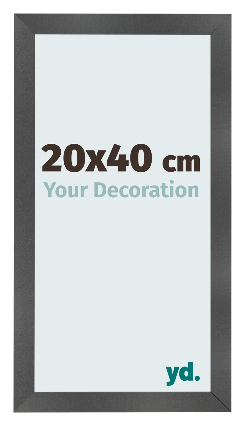 Bilderrahmen 20x40 cm - Schwarz Matt - MDF - Pisa