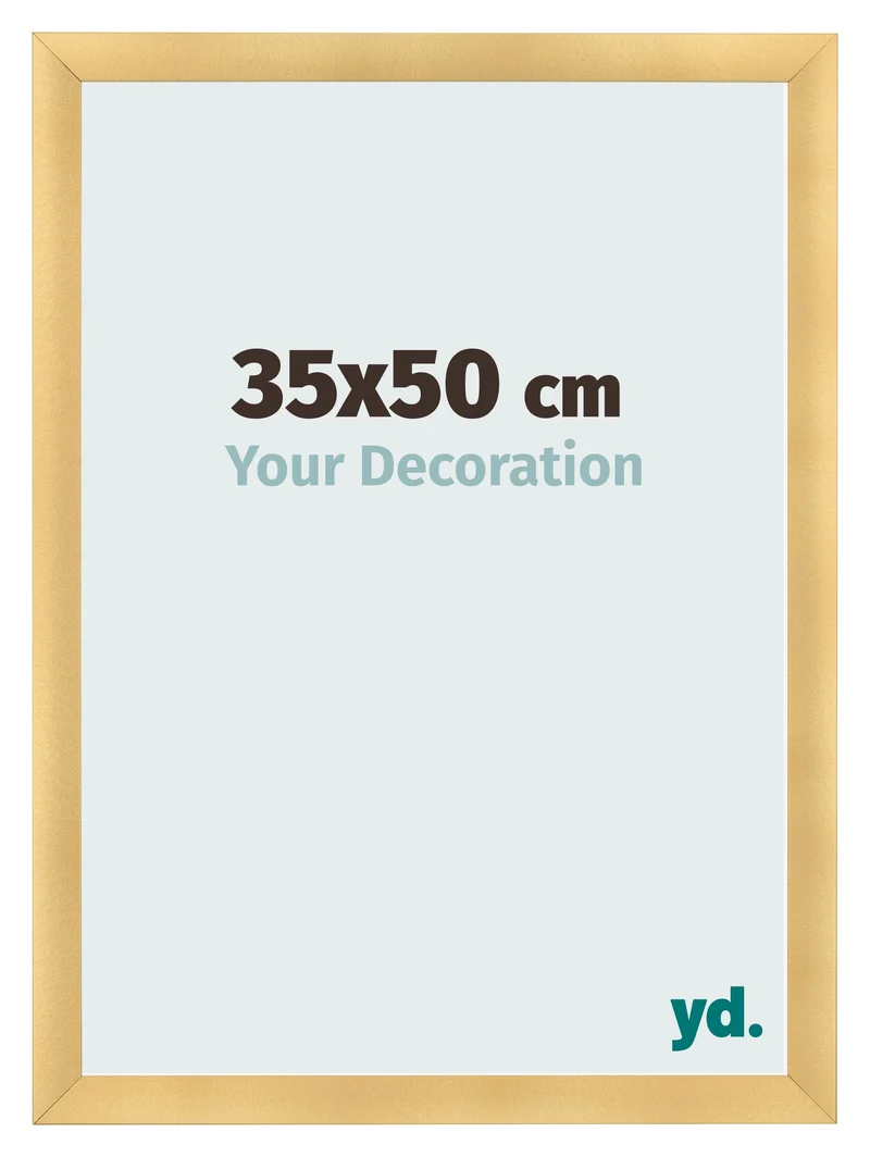 Bilderrahmen 35x50 cm - Gold Matt - MDF - Pisa