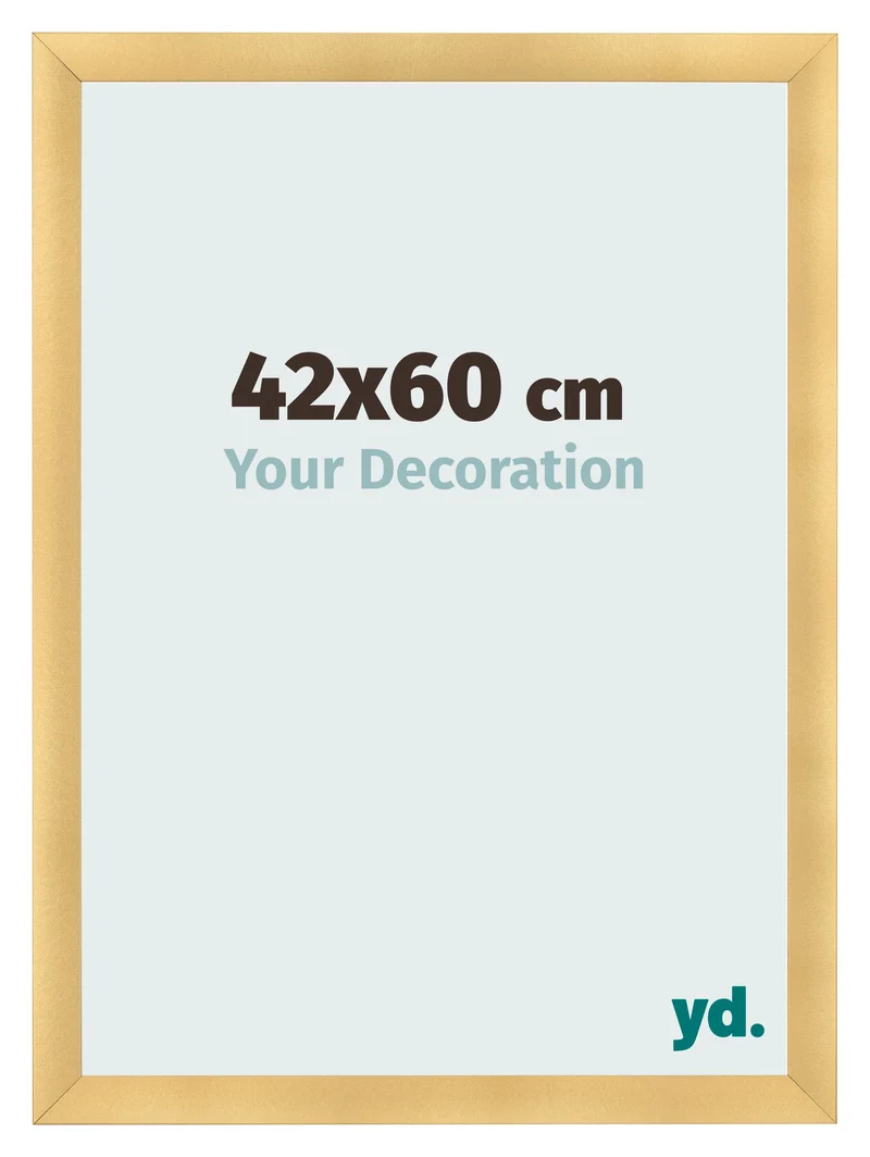 Bilderrahmen 42x60 cm - Gold Matt - MDF - Pisa