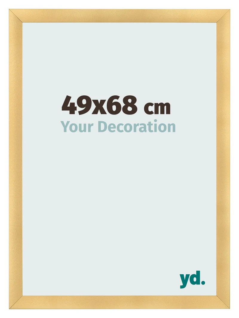 Bilderrahmen 49x68 cm - Gold Matt - MDF - Pisa