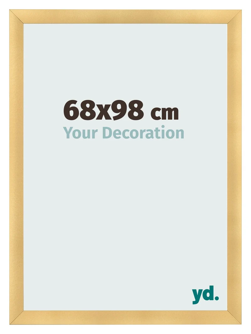 Bilderrahmen 68x98 cm - Gold Matt - MDF - Pisa