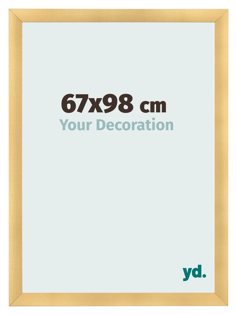 Bilderrahmen 67x98 cm - Gold Matt - MDF - Pisa