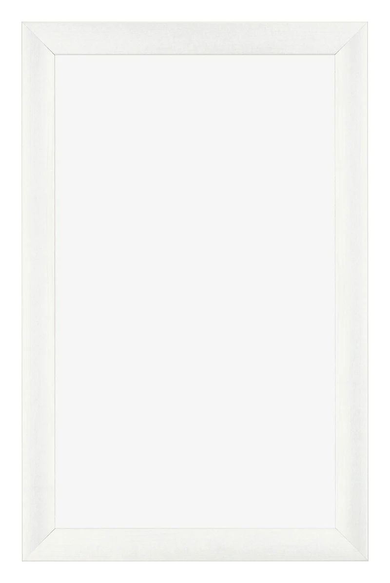 Bilderrahmen 30x50 cm - Weiß Gemasert - MDF - Pisa