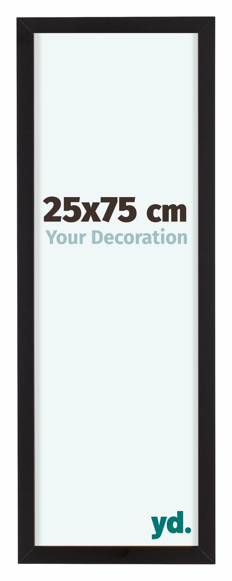 Bilderrahmen 25x75cm Schwarz Aluminium Virginia