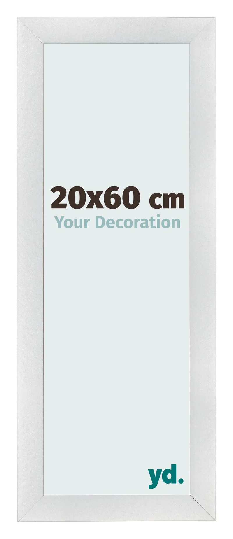Bilderrahmen 20x60 cm - Silber Matt - MDF - Pisa