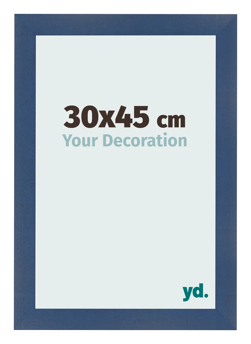 Bilderrahmen 30x45 cm - Dunkelblau Gewischt - MDF - Pisa