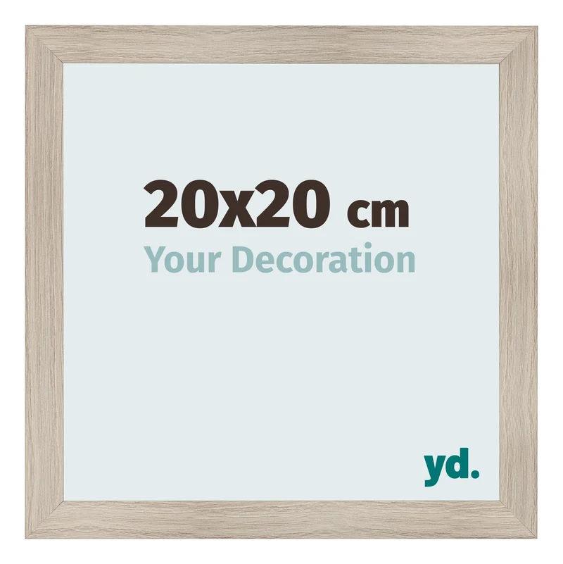 Bilderrahmen 20x20 cm - Eiche Hell - MDF - Pisa