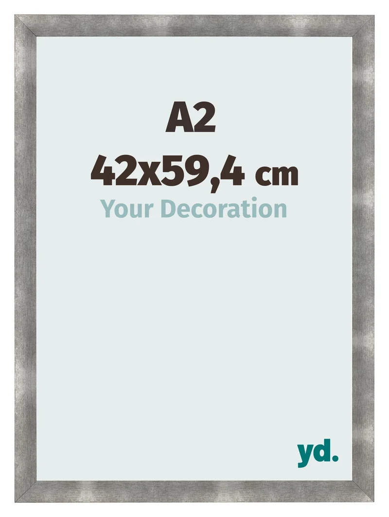 Bilderrahmen A2 - 42x59,4 cm - Metall Vintage - MDF - Pisa