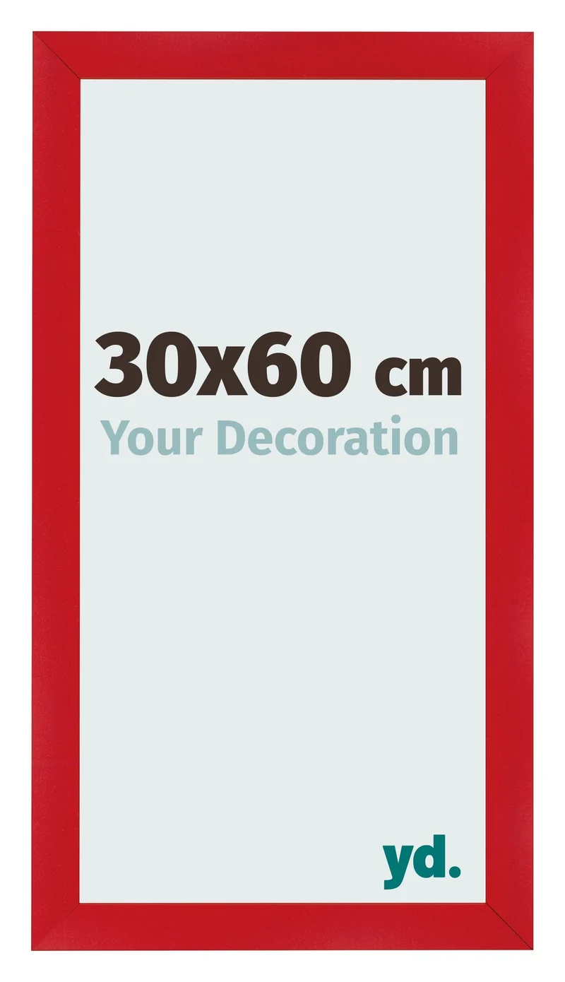 Bilderrahmen 30x60 cm - Rot - MDF - Pisa
