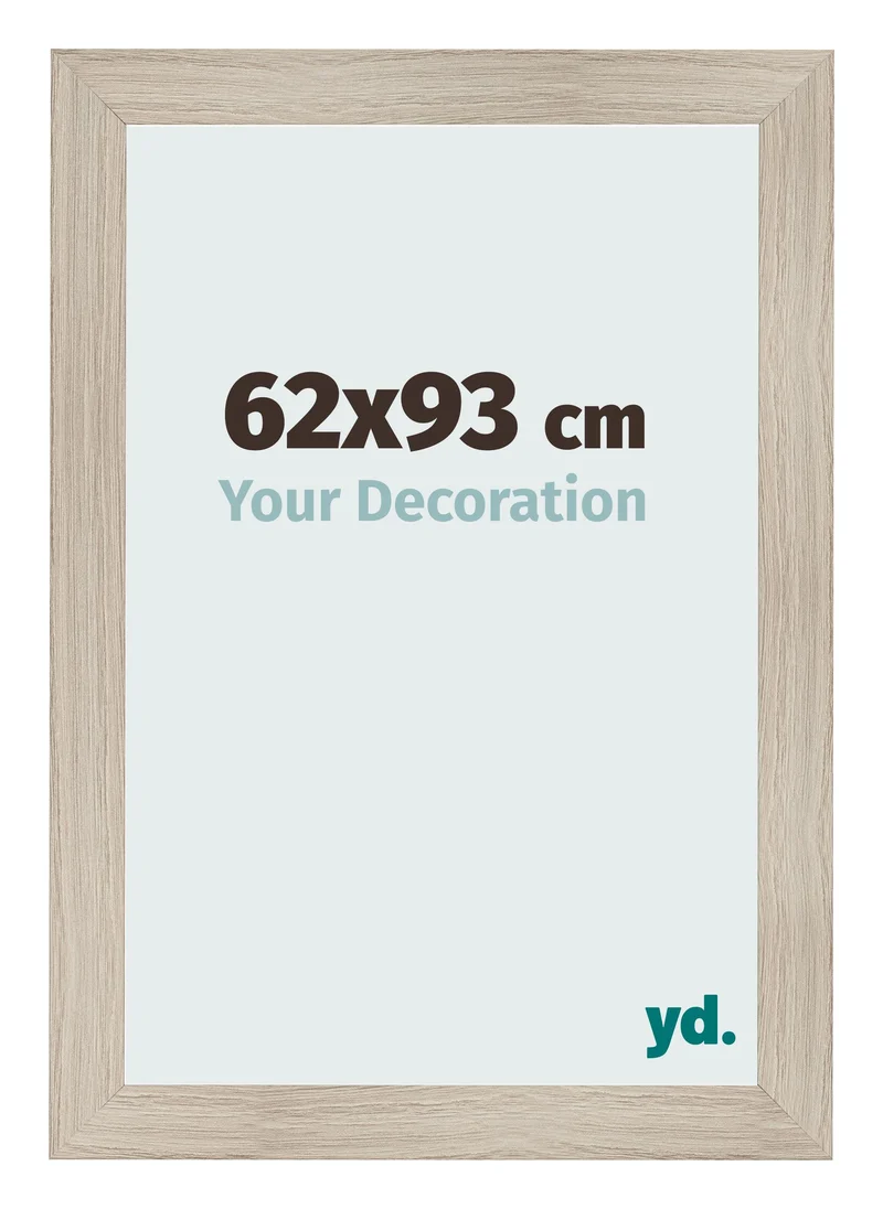 Bilderrahmen 62x93 cm - Eiche Hell - MDF - Pisa