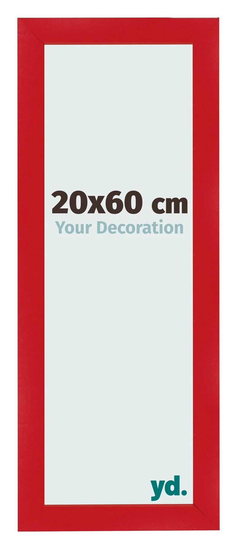 Bilderrahmen 20x60 cm - Rot - MDF - Pisa