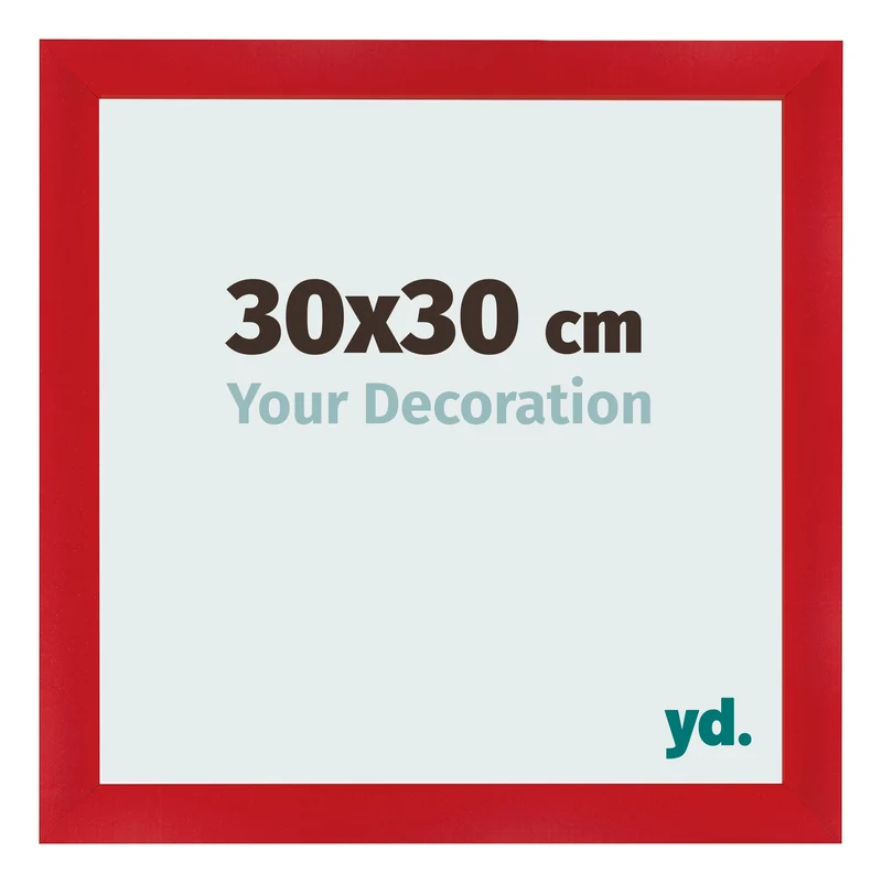 Bilderrahmen 30x30 cm - Rot - MDF - Pisa