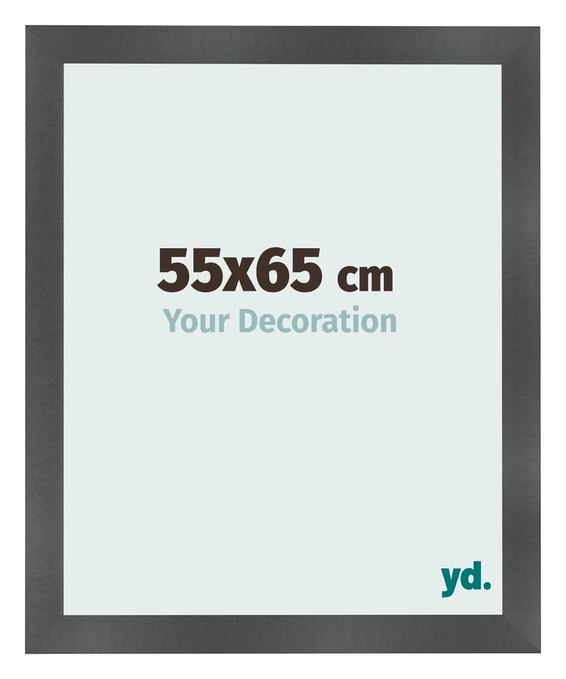 Bilderrahmen 55x65 cm - Schwarz Matt - MDF - Pisa