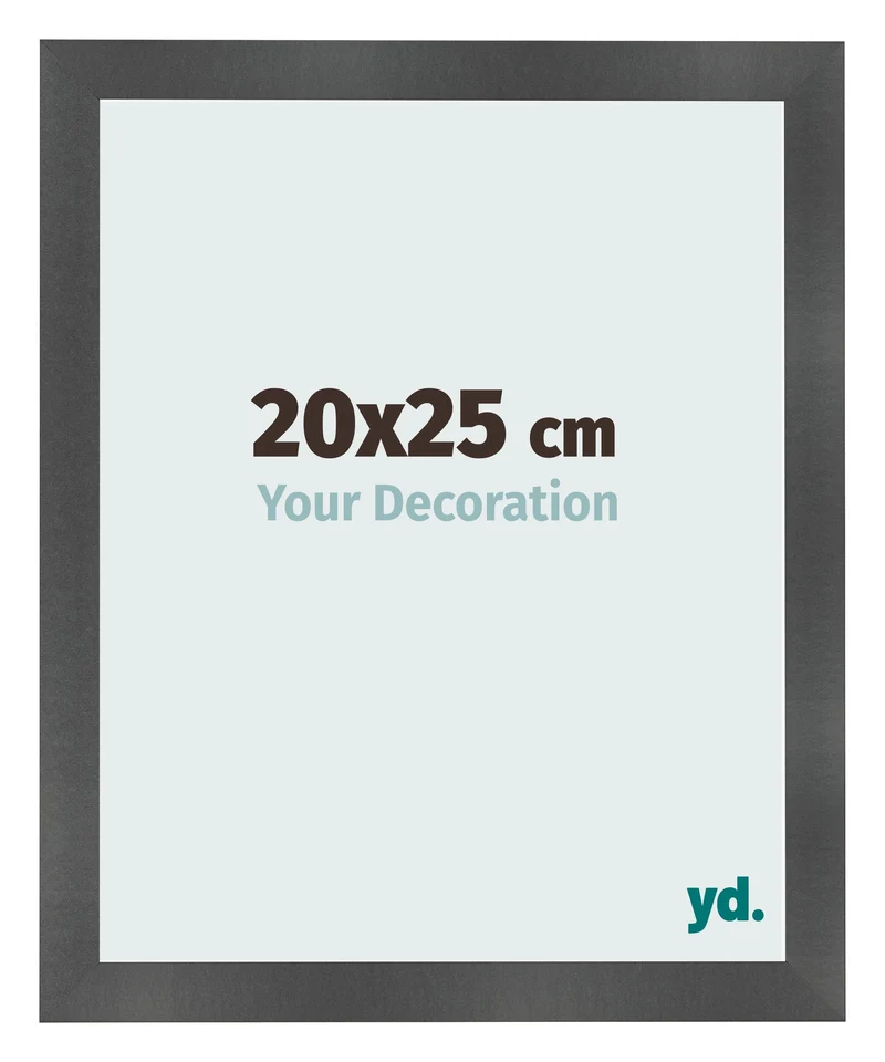 Bilderrahmen 20x25 cm - Schwarz Matt - MDF - Pisa
