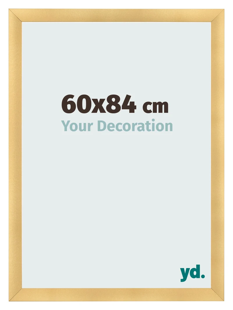 Bilderrahmen 60x84 cm - Gold Matt - MDF - Pisa