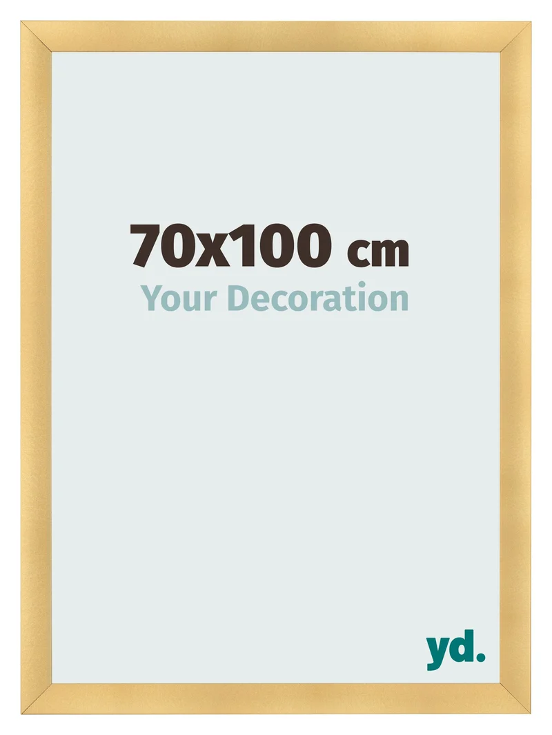 Bilderrahmen 70x100 cm - Gold Matt - MDF - Pisa