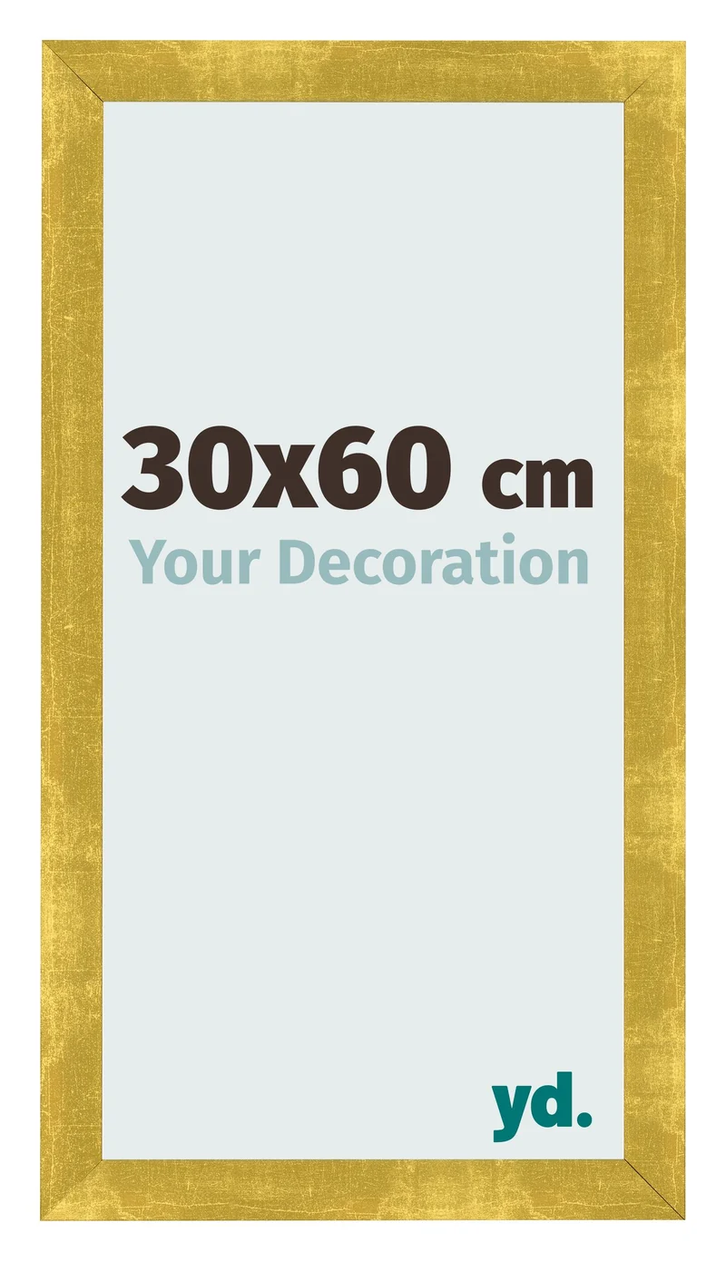 Bilderrahmen 30x60 cm - Gold Vintage - MDF - Pisa