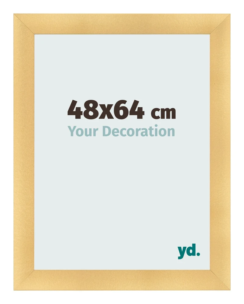 Bilderrahmen 48x64 cm - Gold Matt - MDF - Pisa