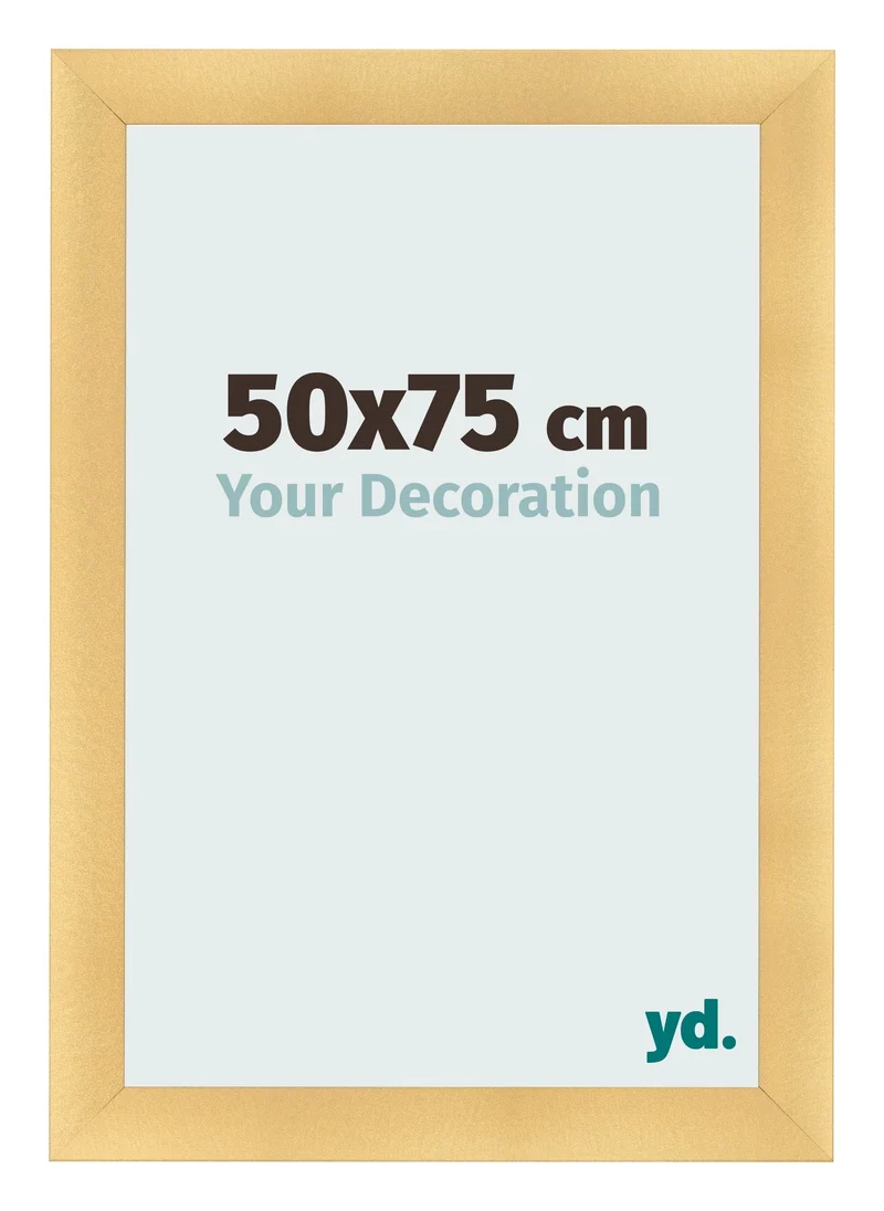 Bilderrahmen 50x75 cm - Gold Matt - MDF - Pisa
