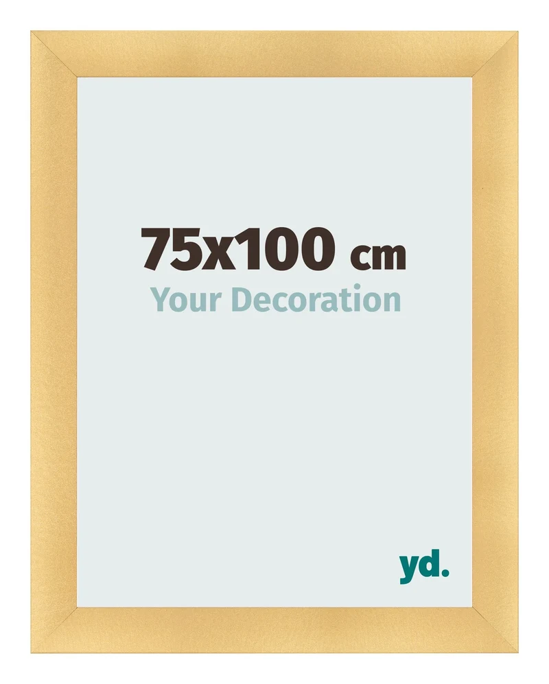 Bilderrahmen 75x100 cm - Gold Matt - MDF - Pisa