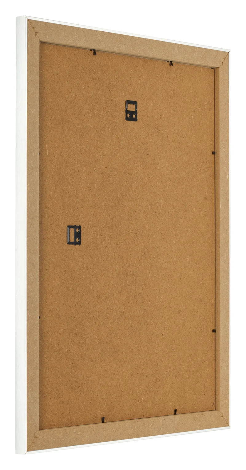 Bilderrahmen 40x50 cm - Weiß Gemasert - MDF - Pisa
