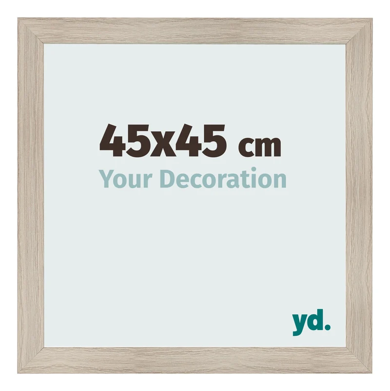 Bilderrahmen 45x45 cm - Eiche Hell - MDF - Pisa