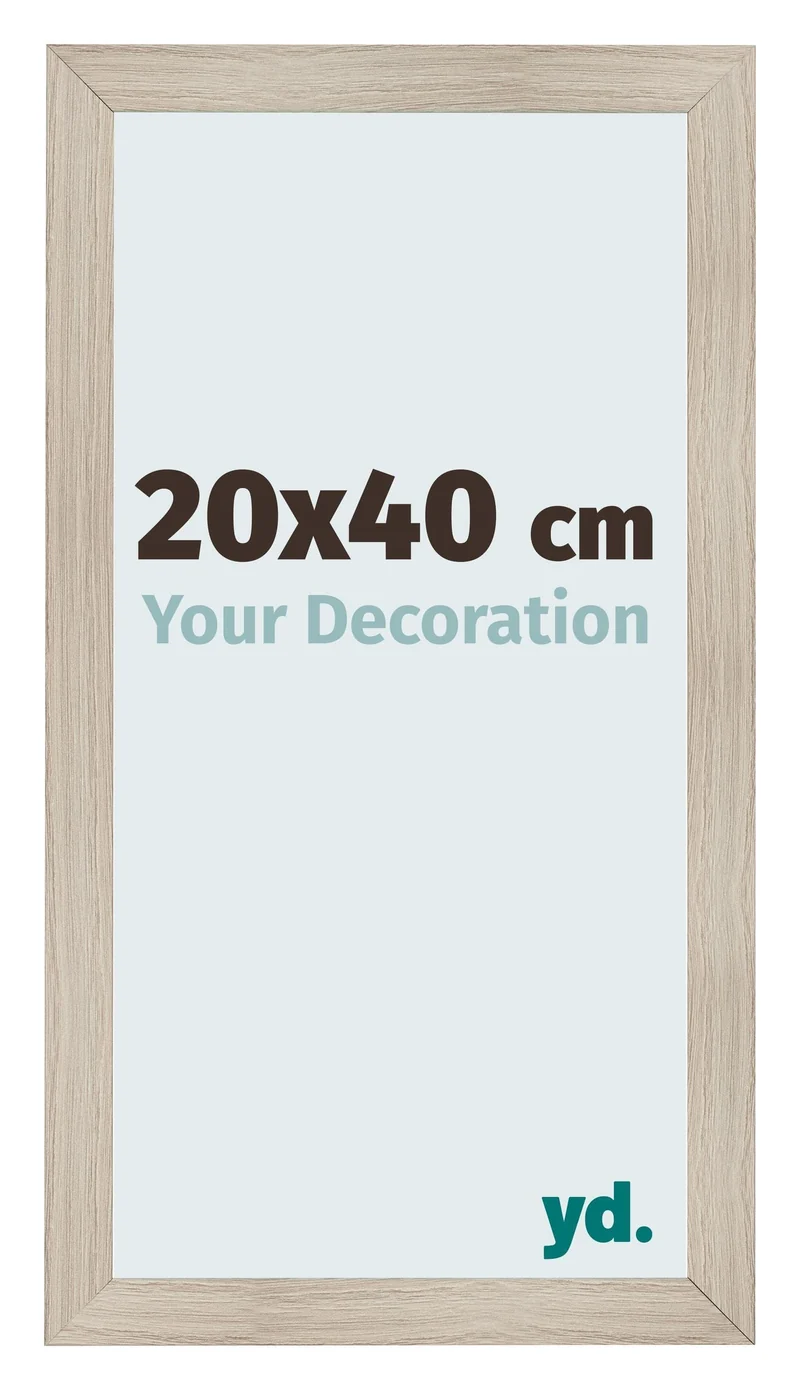 Bilderrahmen 20x40 cm - Eiche Hell - MDF - Pisa