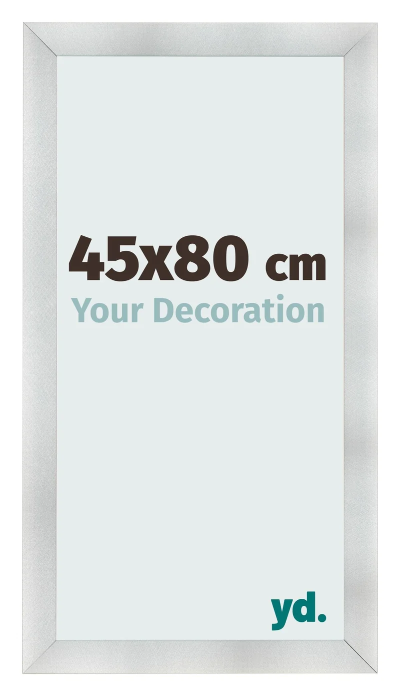 Bilderrahmen 45x80 cm - Aluminium Gebürstet - MDF - Pisa