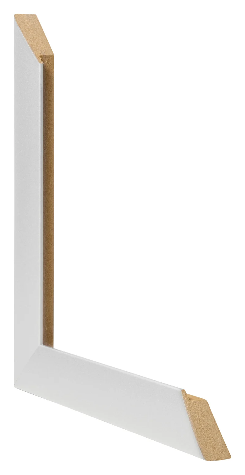 Bilderrahmen 40x40 cm - Silber Matt - MDF - Pisa