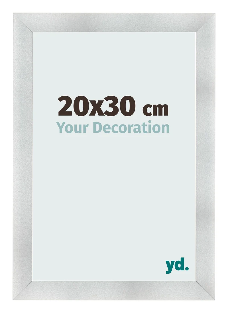 Bilderrahmen 20x30 cm - Aluminium Gebürstet - MDF - Pisa
