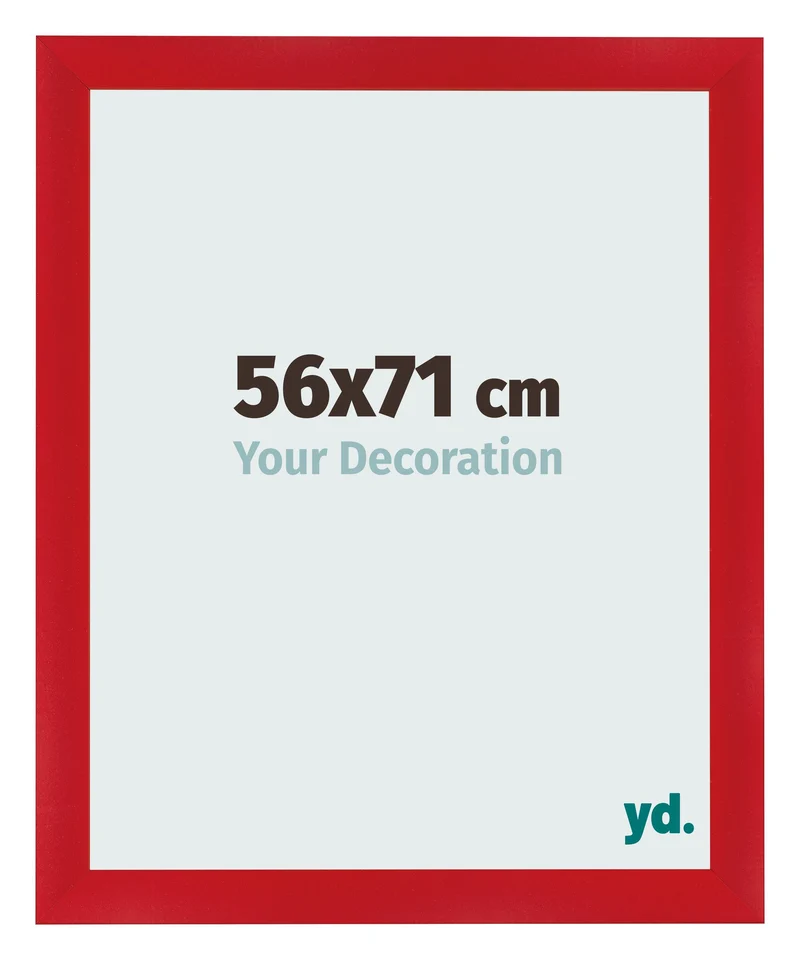Bilderrahmen 56x71 cm - Rot - MDF - Pisa