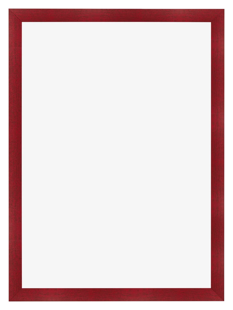 Bilderrahmen 48x68 cm - Weinrot Gewischt - MDF - Pisa