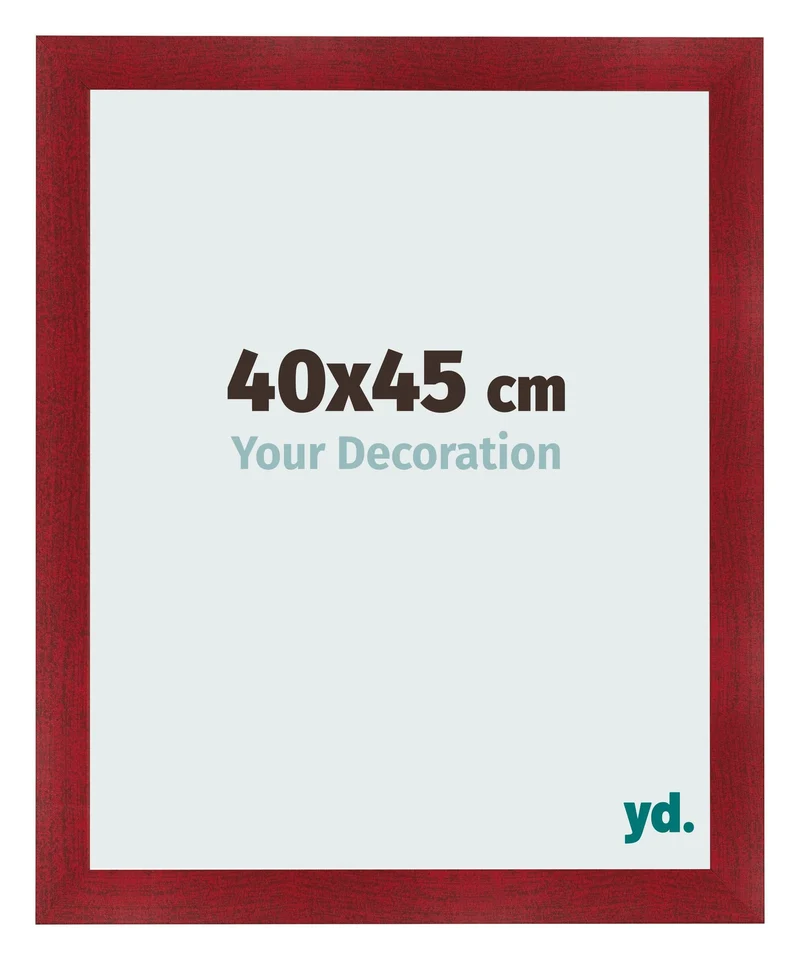 Bilderrahmen 40x45 cm - Weinrot Gewischt - MDF - Pisa