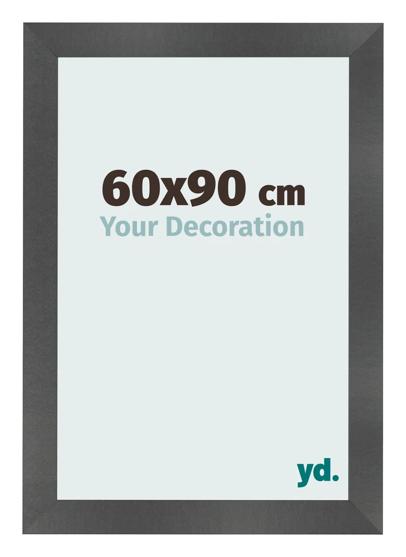 Bilderrahmen 60x90 cm - Schwarz Matt - MDF - Pisa