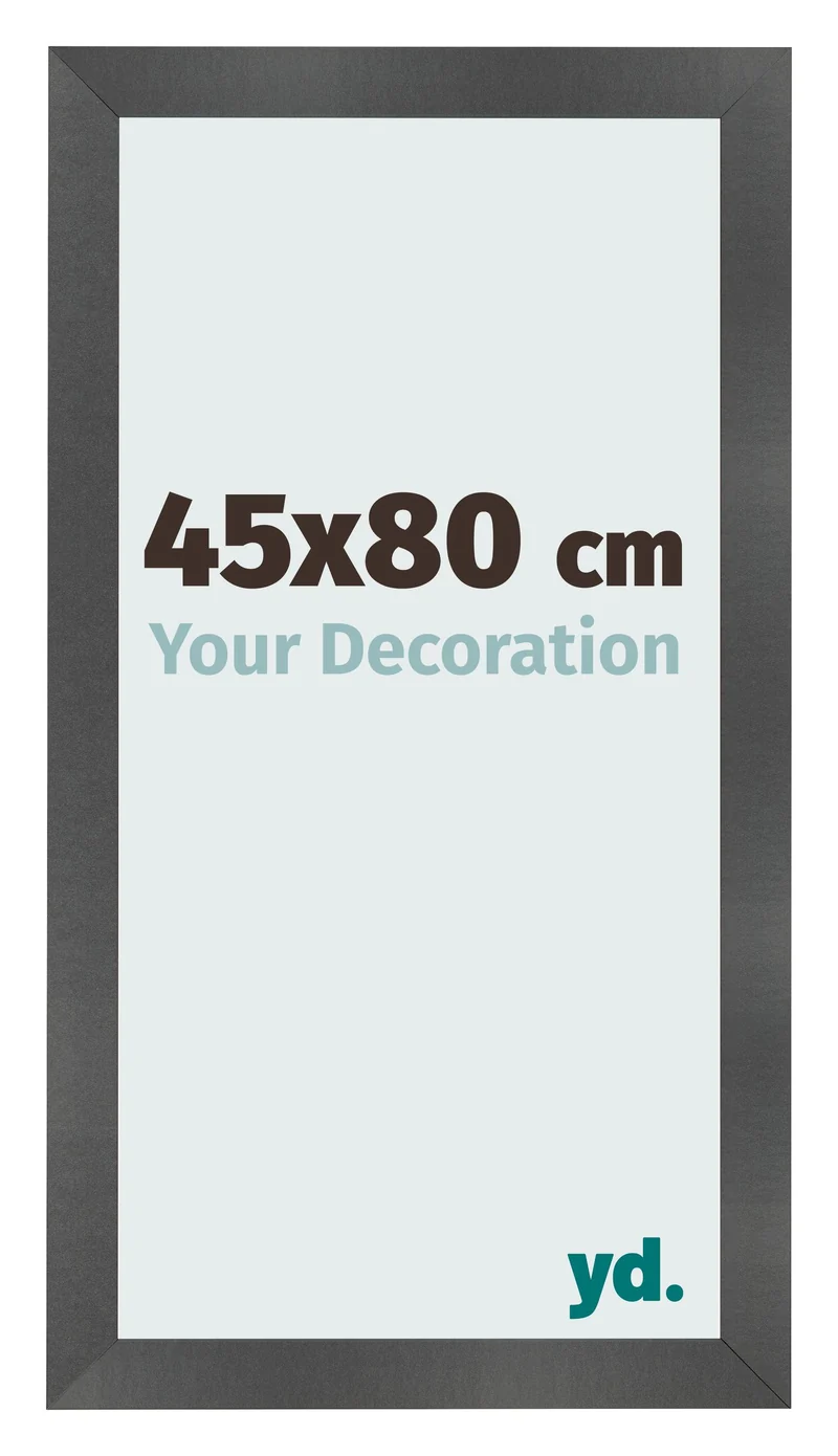 Bilderrahmen 45x80 cm - Schwarz Matt - MDF - Pisa
