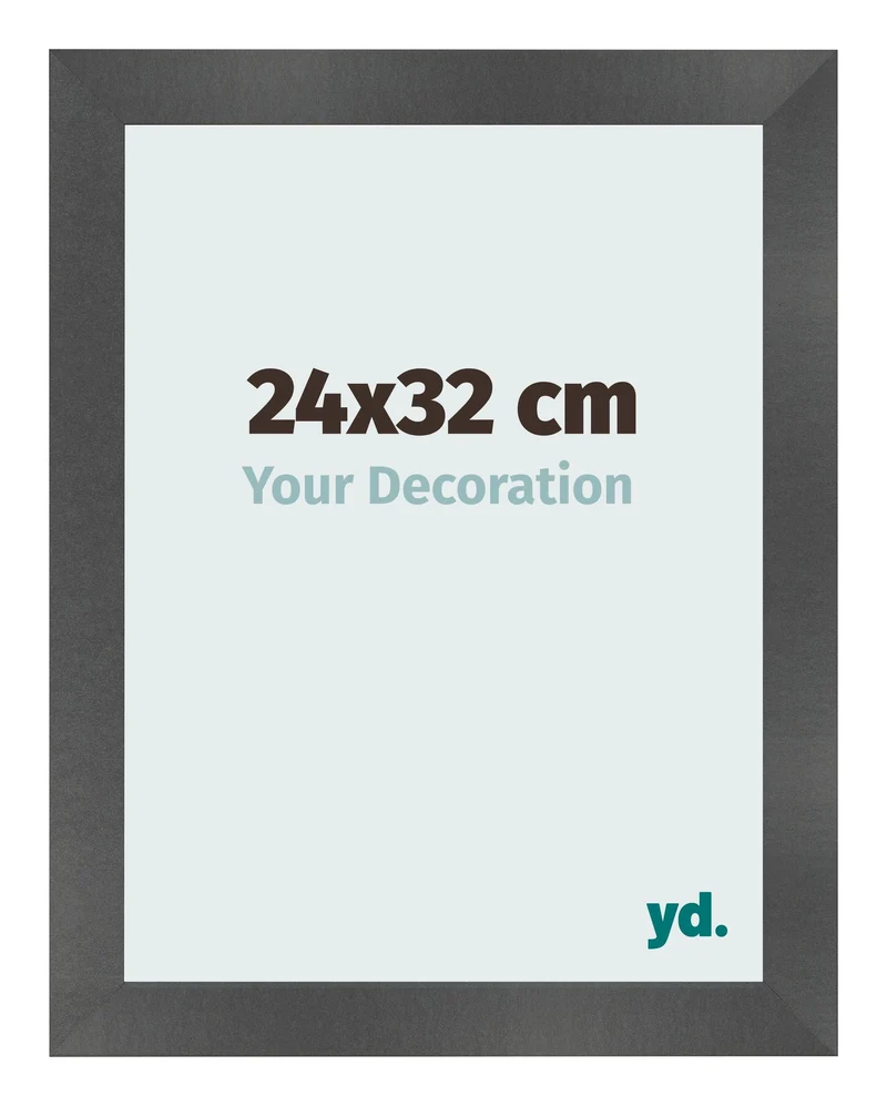 Bilderrahmen 24x32 cm - Schwarz Matt - MDF - Pisa
